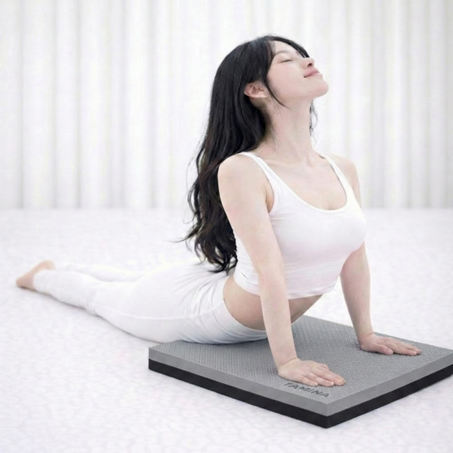 타미나스포츠 필라테스 홈트 TPE 두꺼운 요가매트, 1개, 블랙그레이