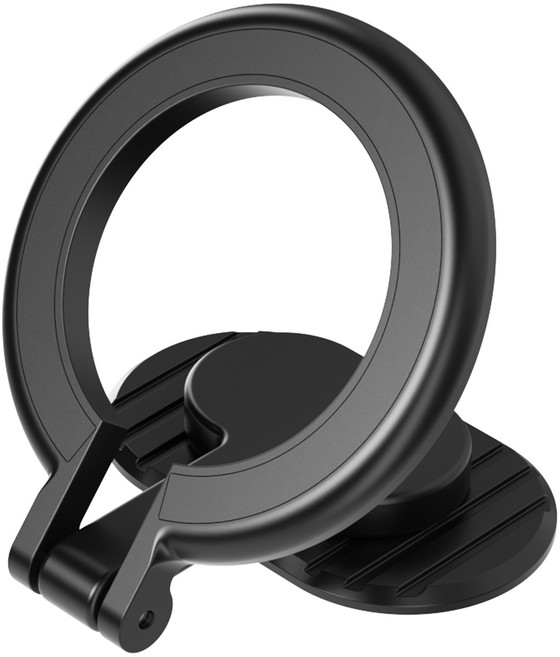 아이엠듀 차량용 접이식 맥세이프 마그네틱 거치대, 1개, 블랙