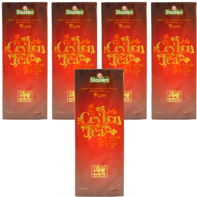 Stassen 司迪生 錫蘭紅茶, 2g, 25包, 5盒