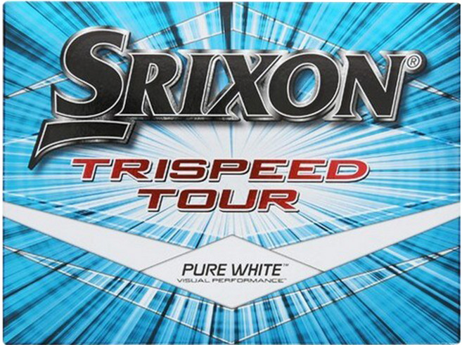 SRIXON TRISPEED TOUR 三層高爾夫球組 12顆, 白色, 1組