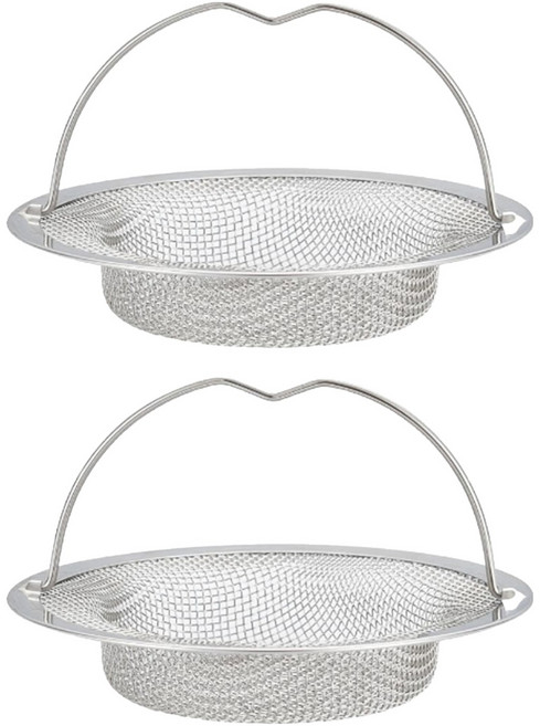 존글로벌 손잡이 스텐 배수구망 8cm, 2개