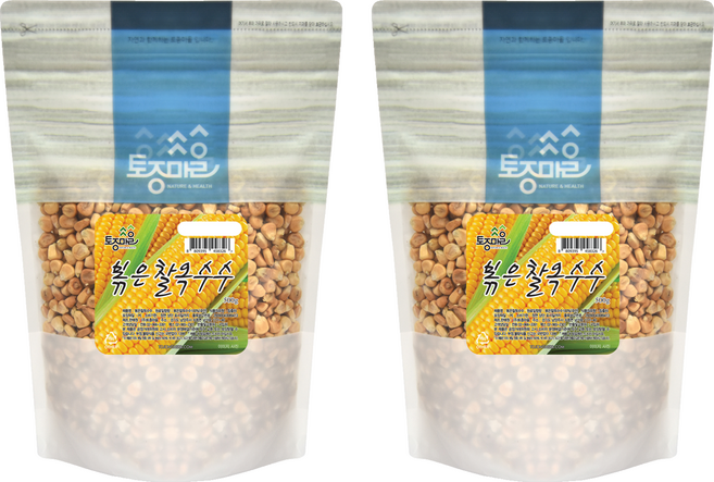 토종마을 볶은 찰옥수수, 500g, 2개