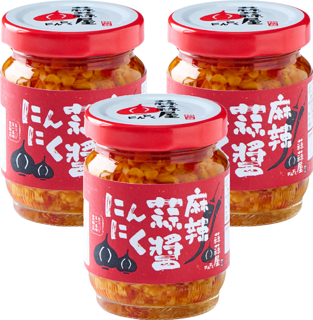 蒜蒜屋 麻辣蒜醬, 125g, 3罐