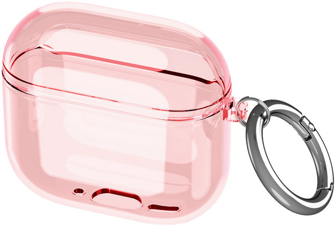 다퍼남 클리어 케이스 고급 오링, 핑크, 1개, Airpods4case