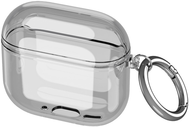 다퍼남 클리어 케이스 고급 오링, 시스루 블랙, 1개, Airpods4case