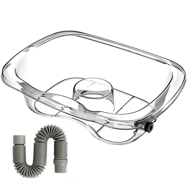 Dr.펠리스제이 노인 샴푸대야 머리 세발기, 투명, 1개