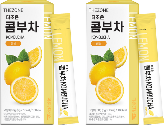 더존건강 더조은 콤부차 레몬, 10개입, 2개, 5g