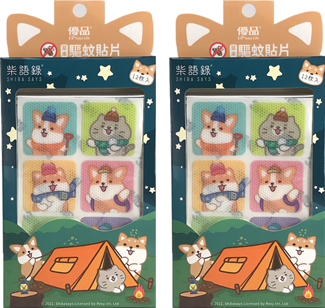 優品 草本驅蚊貼片, 12入, 2盒