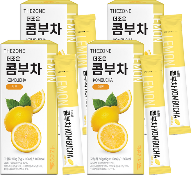 더존건강 더조은 콤부차 레몬, 10개입, 4개, 50g