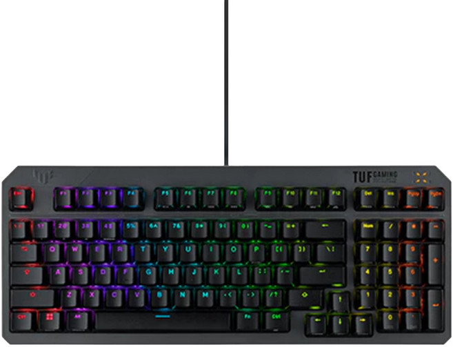 ASUS 華碩 TUF GAMING K3 GEN II 電競 Wired 鍵盤 黑色 RA07 紅軸 RGB 97鍵 IP57