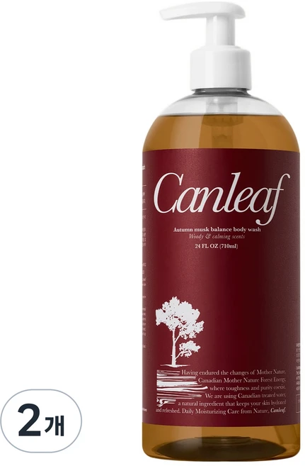 켄리프 어텀 머스크 바디워시, 2개, 710ml - 쿠팡