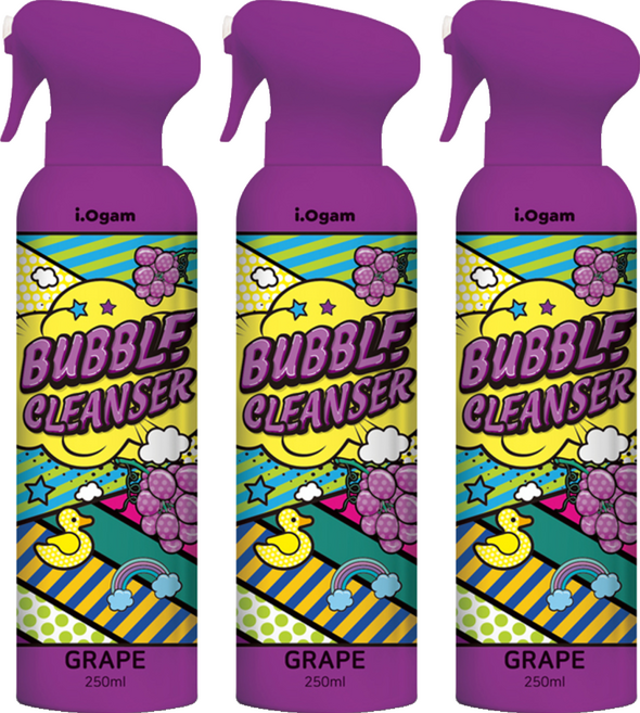 아이오감 버블클렌저 포도, 250ml, 3개