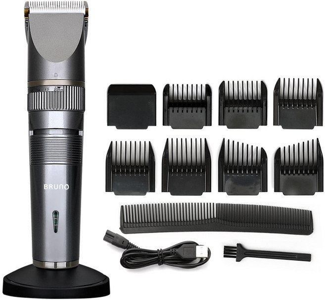BRUNO 전문가용 이발기 실버, BHC-2302