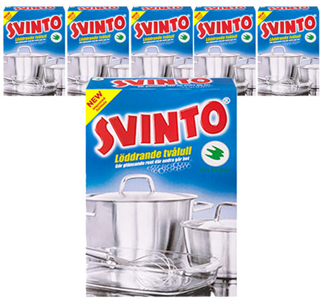 스빈또 뉴 스웨덴 국민 스틸울 수세미 100g, 1개입, 6세트