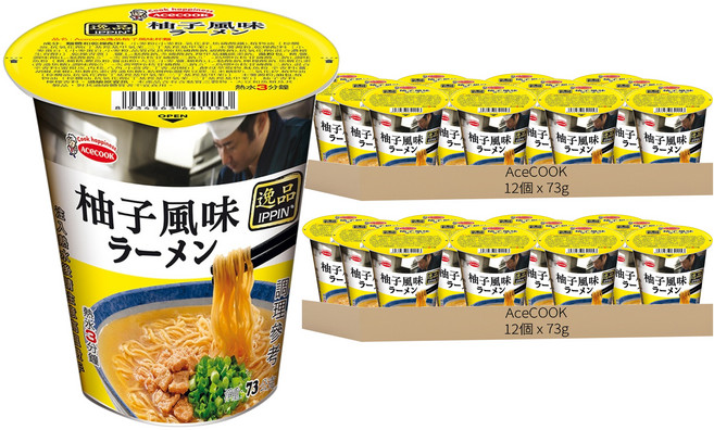 AceCOOK 柚子風味杯麵 73g, 24個