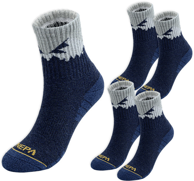 네파 마운틴 피크 쿠션 미들삭스 5켤레 세트, 네이비, 1세트