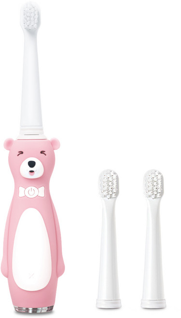 오아 클린이 베어 어린이용 음파 전동칫솔, 핑크, 1세트