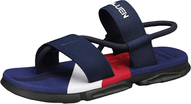 LOULUEN 潮流時尚束帶夾腳防滑涼拖鞋