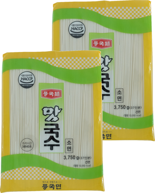 풍국면 맛국수 소면, 3.75kg, 2개