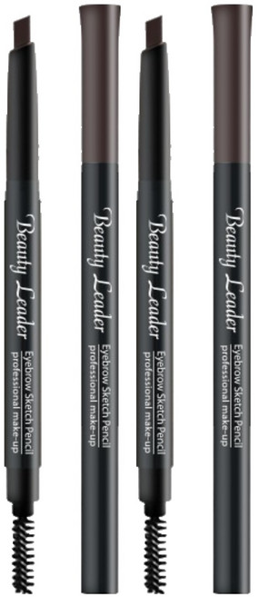 뷰티리더 아이브로우 스케치 펜슬 0.35g, 04호 흑갈색, 2개