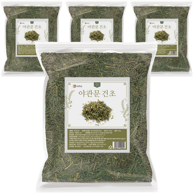 건강중심 말린야관문 건초, 500g, 1개입, 4개