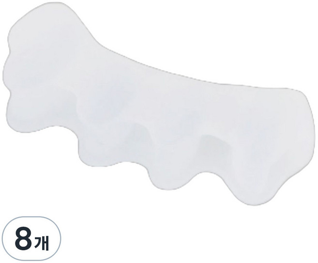 溫馨小舖 矽膠足部護理腳趾分離器 腳趾環 半透明, 8個