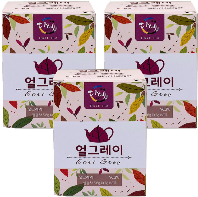 다예 얼그레이 8p, 700mg, 8개입, 3개