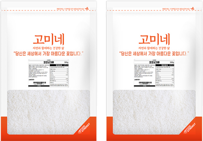 고미네 코코넛가루, 300g, 2개