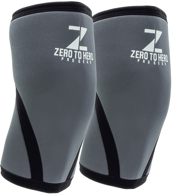 제로투히어로 네오프렌 헬스 팔꿈치보호대 양쪽 세트, 1세트, GREY