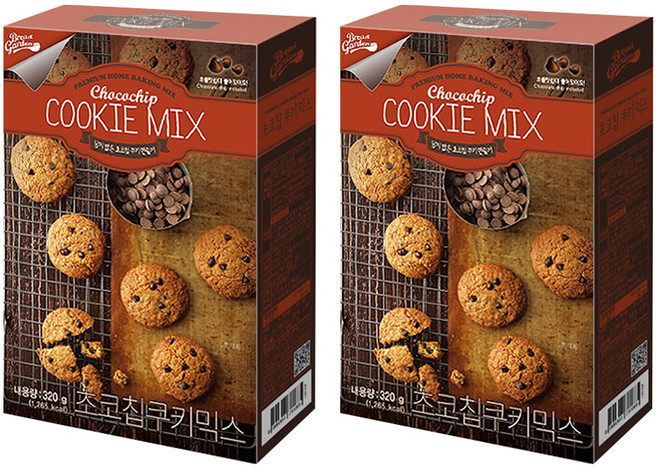 브레드가든 초코칩 쿠키 믹스, 320g, 2개