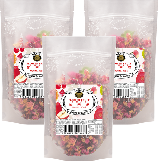 FANGS 方氏 夢幻人生花果茶, 200g, 1入, 3袋