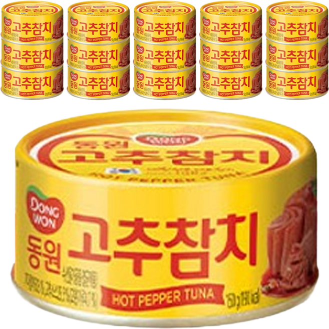 동원 고추 참치, 150g, 16개