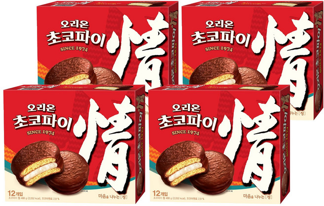 오리온초코파이 정, 468g, 4개