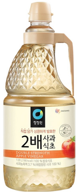 청정원 2배 사과식초, 1.8L, 1개