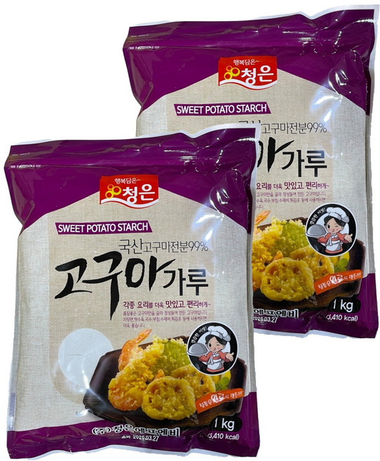 청은 고구마전분, 2개, 1kg