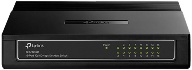 tp-link 16埠 桌上型交換器 10/100Mbps, 1個, TL-SF1016D