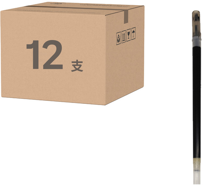 PILOT 百樂 鋼珠替換芯 0.5mm BLS-HC5, 黑色, 12支