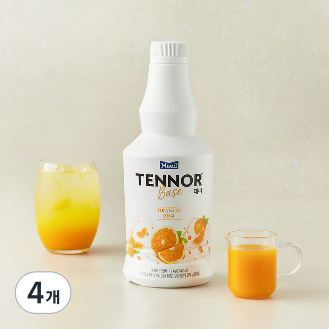 매일유업 테너베이스 오렌지, 1.2kg, 4개