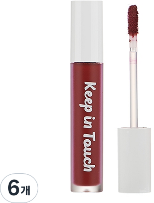 키핀터치 무드 엠엘비비 벨벳 립틴트 시즌 3, M13 양귀비, 6개, 5g