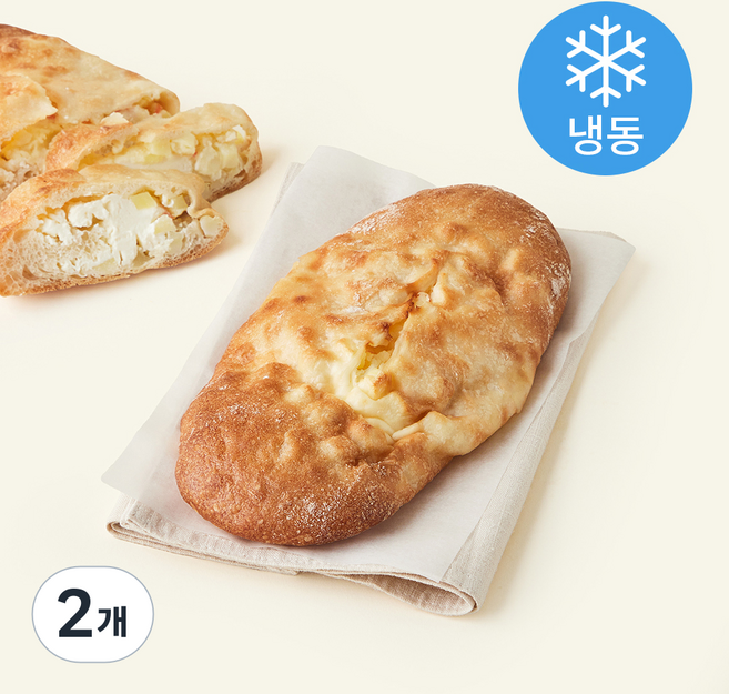 브로드카세 발효종 감자 치즈가득 치아바타 (냉동), 370g, 2개, 1개입