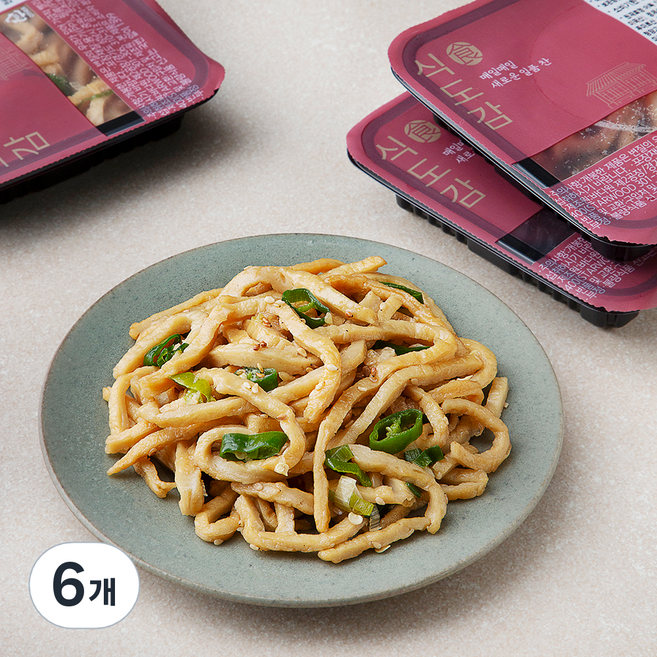 바다원 식도감 땡초 어묵조림 반찬, 80g, 6개