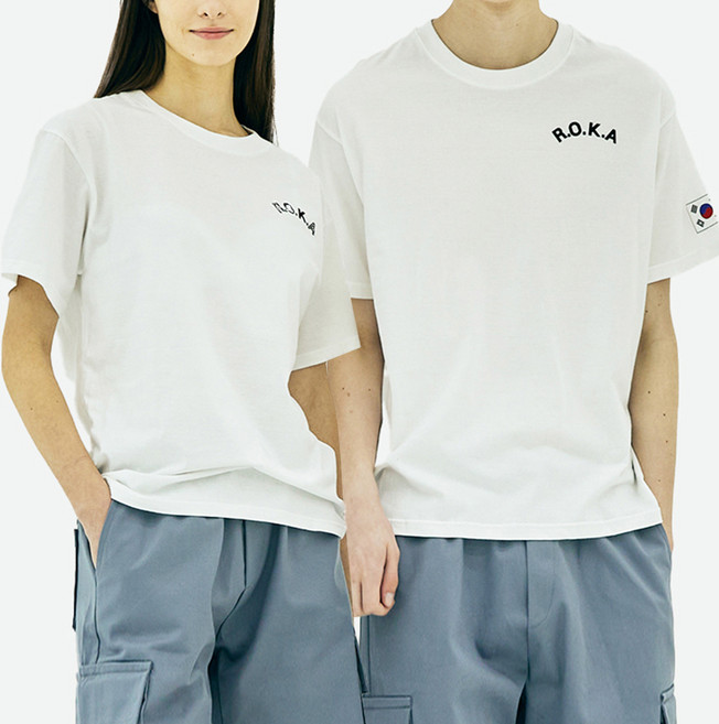 TERAWOOD 男女通用ROKA棉質圓領透氣短袖T恤 2件組, 白色 + 白色