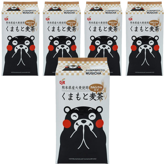 OSK 小谷穀粉 熊本熊麥茶, 176g, 5袋