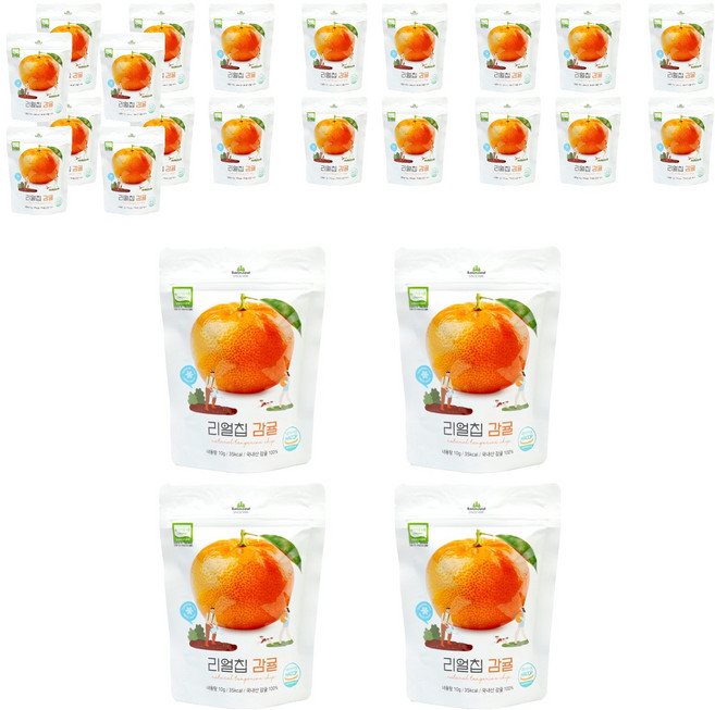 산마을 유기농 리얼칩 감귤, 10g, 24개