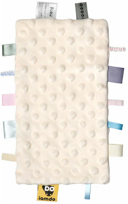 PUKU 藍色企鵝 樂豆安撫巾, 米白色, 1條