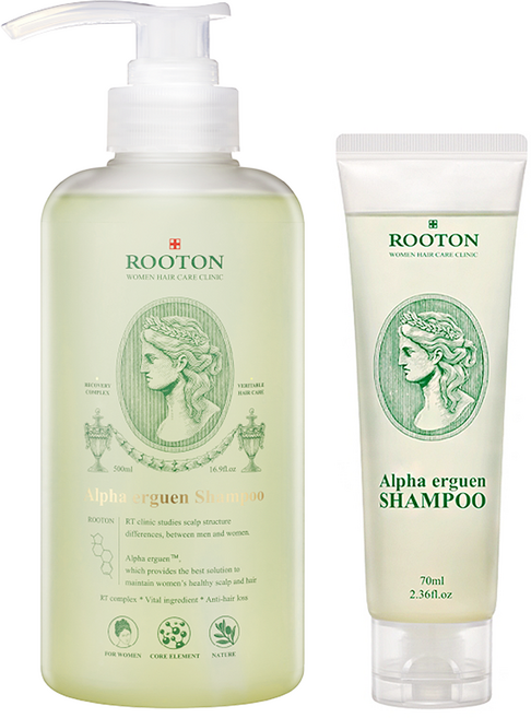 ROOTON 甦活植萃套組 洗髮精 500ml + 70ml, 1套