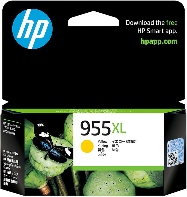 HP 惠普 原廠墨水 955XL L0S69AA, 黃色, 1個