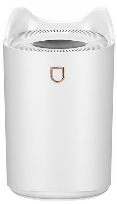 大容量雙噴頭七彩香薰加濕器, 單一商品, 白色