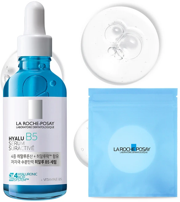 라로슈포제 히알루 B5 수분탄력 세럼 + 화장솜 30매, 50ml, 1개 - 쿠팡