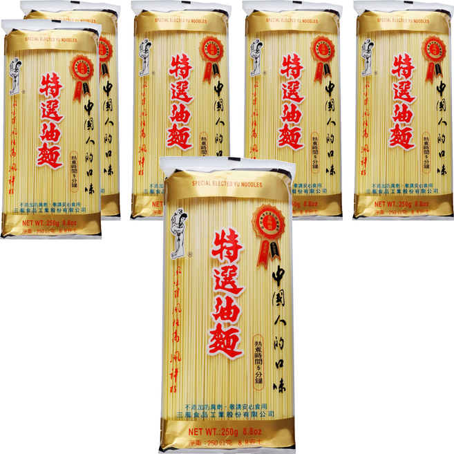 Shan Feng 三風製麵 油麵, 250g, 6包